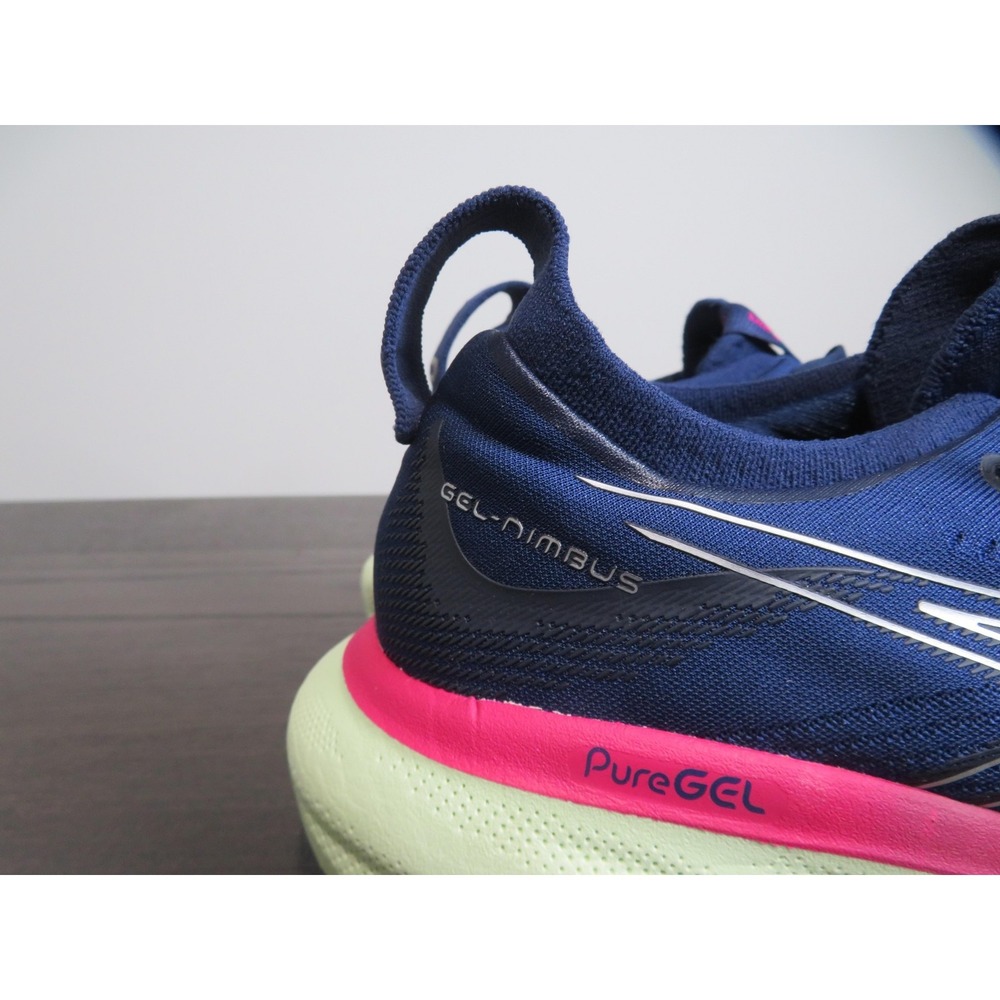Asics Gel Nimbus 25 Running Shoes Womens Size 11 Blue Sneakers 1012B356 Road - Picture 2 of 12
